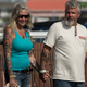 Ed and Vicki Scheller on Saturday morning getting ready for the races.